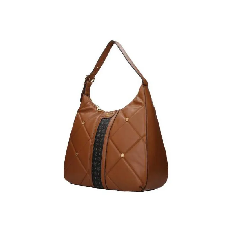 Pollini Polyurethane Handbag, Shoulder Bag Medium Size Women's Brown-1