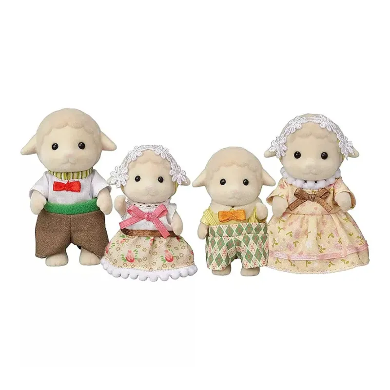 Sylvanian Families Sheep Family Dolls Plush Doll Small Size Tall-0