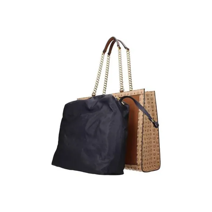 Pollini PVC Shoulder Bag Women's Brown-1