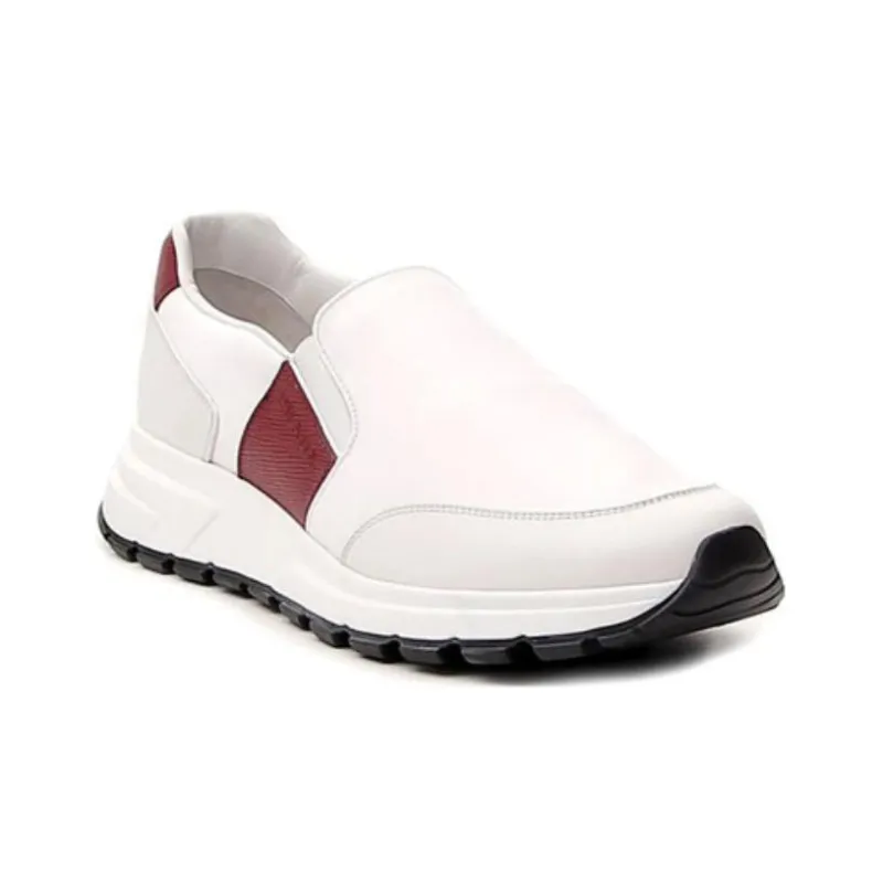 PRADA Low Top Sports Casual Shoes Men's White-2
