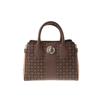 Pollini Polyurethane Shoulder Bag, Crossbody Bag, Handbag Regular Women's Brown