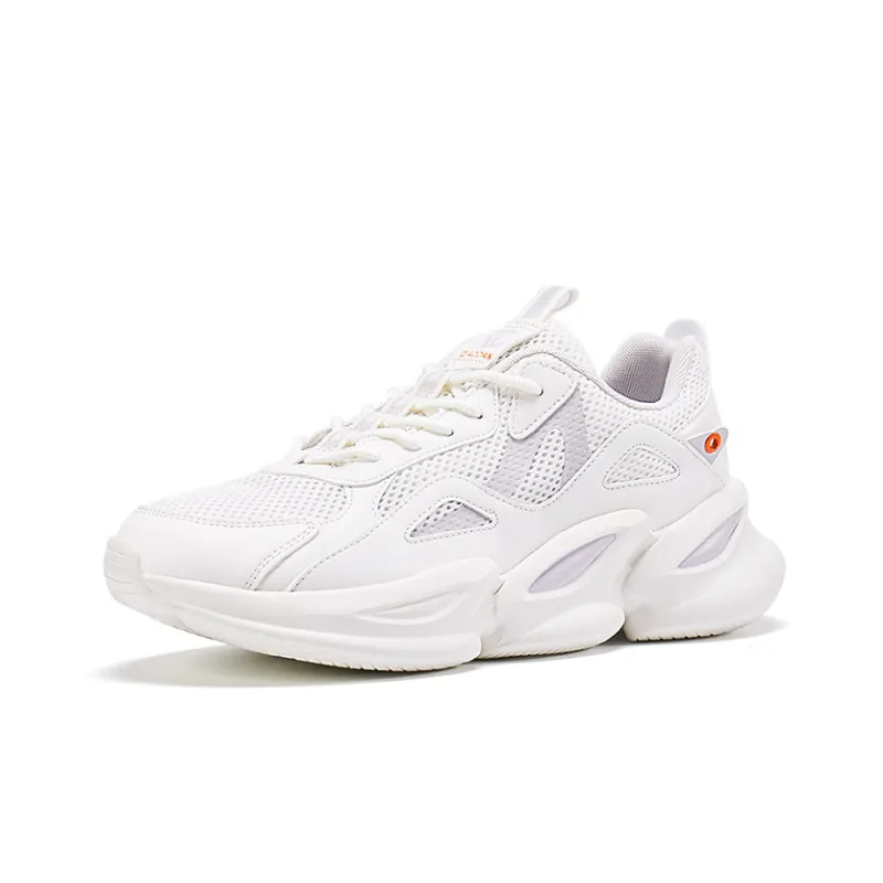 QIAODAN Lightweight Breathable And Wear-Resistant Low-Top Sports Casual Shoes Men's Ivory-1