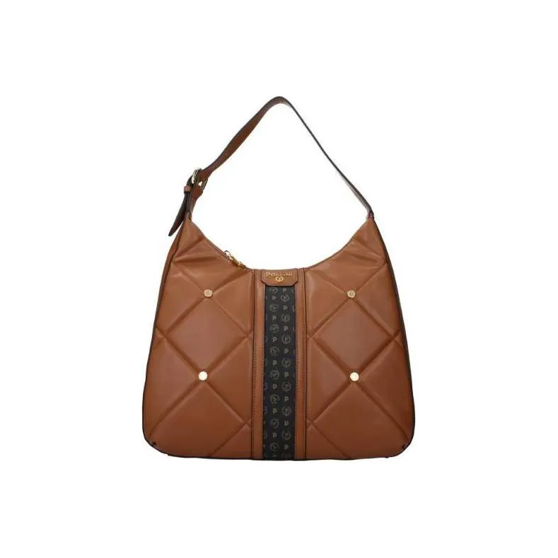 Pollini Polyurethane Handbag, Shoulder Bag Medium Size Women's Brown-0