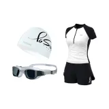[Goddess Three-Piece Set]Swimsuit+Swim Goggles+Swimming Cap