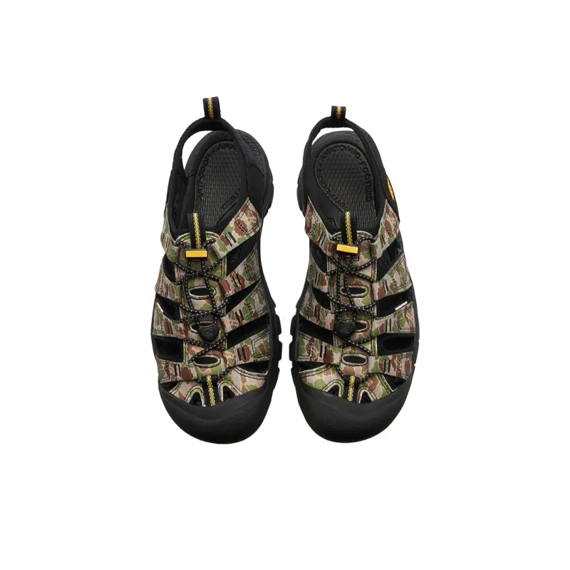 KEEN Newport H2 RETRO River Trekking Shoes Unisex Black Camouflage-3