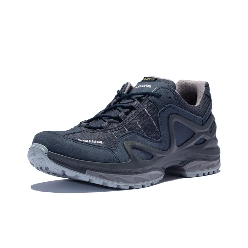 Lowa GORGON GTX Slip-Resistant Water-Resistant Lightweight Breathable Low-Top Outdoor Shoes Women's Blue-2