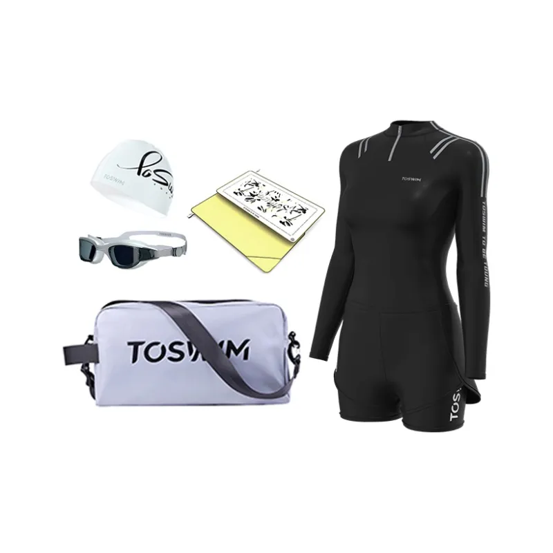 TOSWIM Swimming Sets Polyamide Elastane Seaside Vacation Hot Spring Water Play Women's S M L XL 2XL 3XL-4