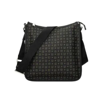 Pollini Leather Shoulder Bag, Crossbody Bag Regular Women's Black