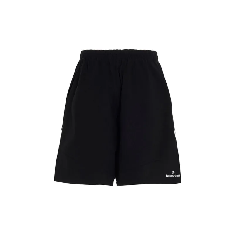 Balenciaga Casual Shorts Men Black-1