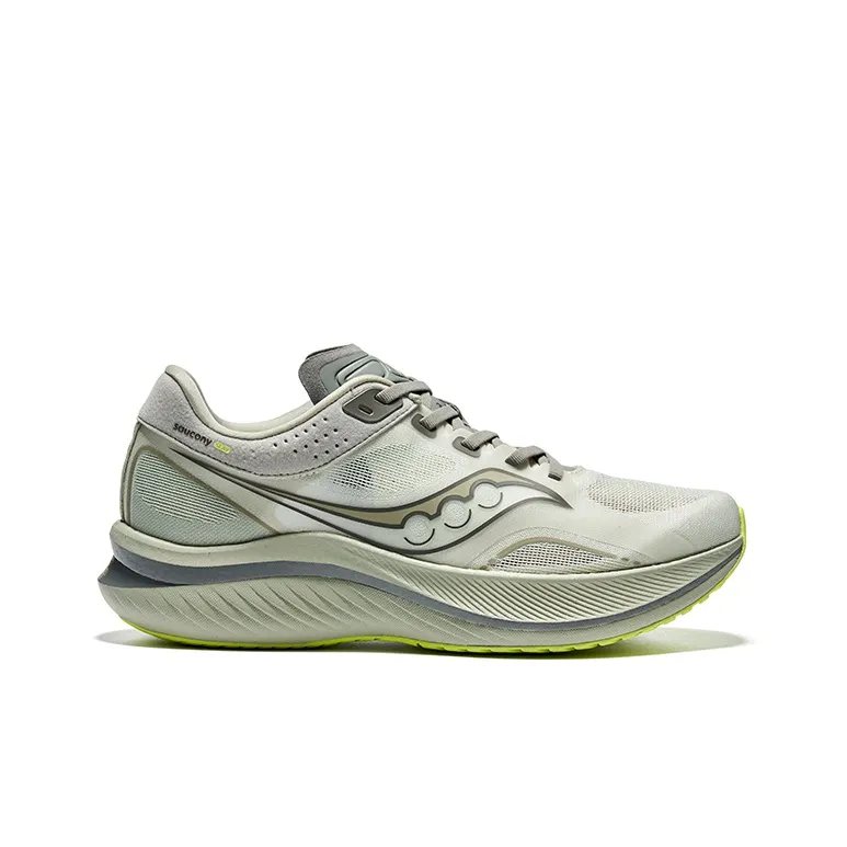 Saucony Anti Slip Wear Resistant Low Top Carbon Plate Training Running Shoes Unisex Green-1