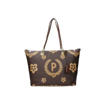 Pollini Leather Handbag, Shoulder Bag Medium Size Women's Brown