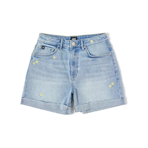 Lee Denim Shorts Women's Light Blue