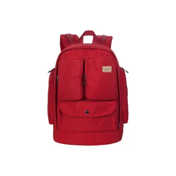 COWBONE Nylon Fabric Backpack Medium Size Unisex Red/Black/Blue