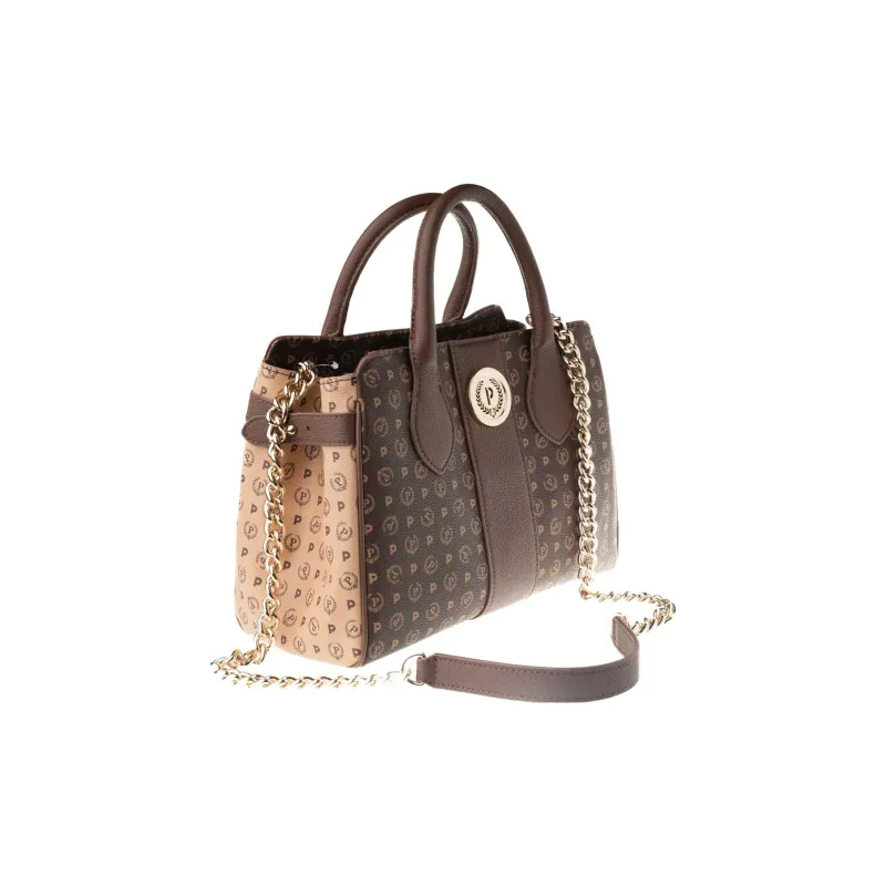 Pollini Polyurethane Shoulder Bag, Crossbody Bag, Handbag Regular Women's Brown-3