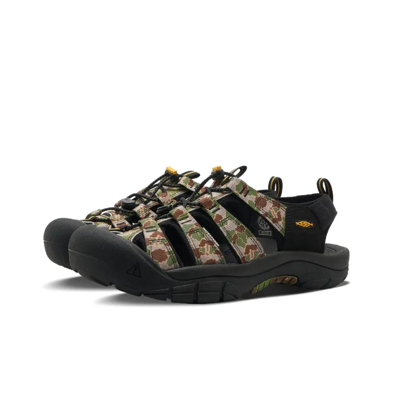 KEEN Newport H2 RETRO River Trekking Shoes Unisex Black Camouflage-2