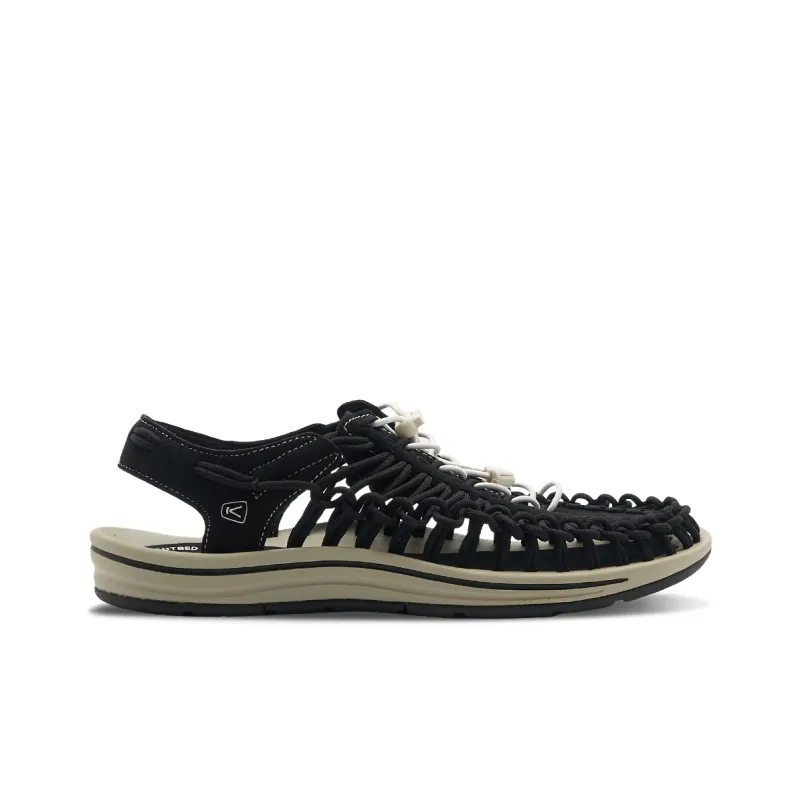 KEEN Uneek Slip-Resistant River Trekking Shoes Beach Sandals Men's Black White-1