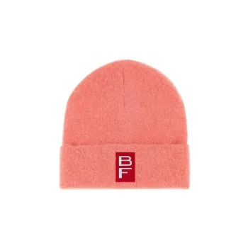 By Far Logo Patch Ribbed Beanie