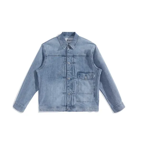 PEACEBIRD MEN Denim Jackets Men Blue