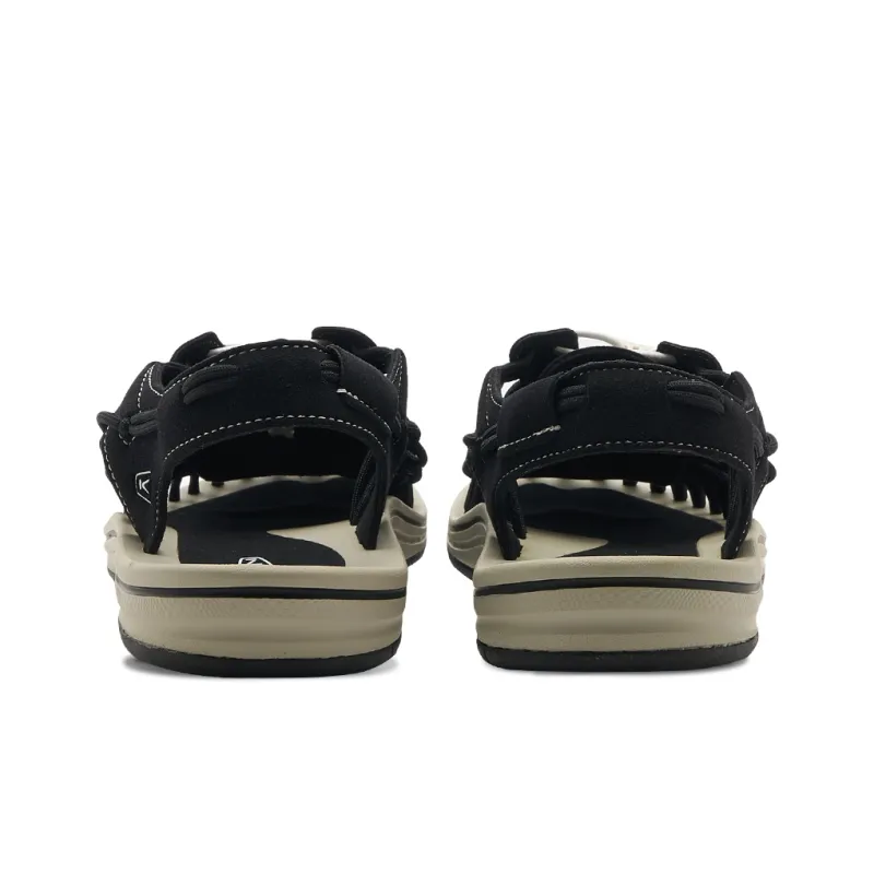 KEEN Uneek Slip-Resistant River Trekking Shoes Beach Sandals Men's Black White-4