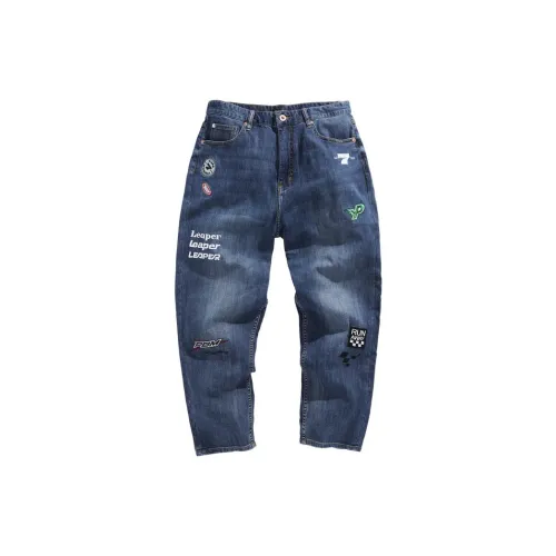 PEACEBIRD MEN/PEACEBIRD MEN's Racing Series Jeans Men Blue