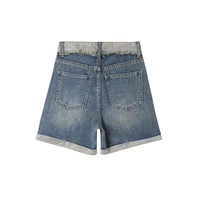 HIPPIEMISS Denim Shorts Women's Vintage Blue-1