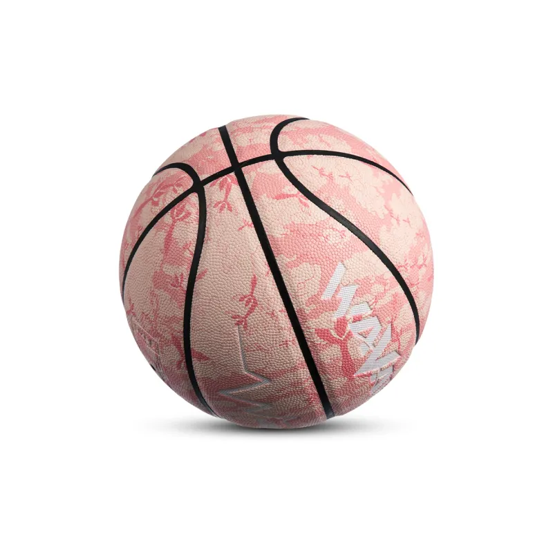 WAVAW PU Basketball Cherry Blossom Pink Size 7 Ball Training Unisex-3