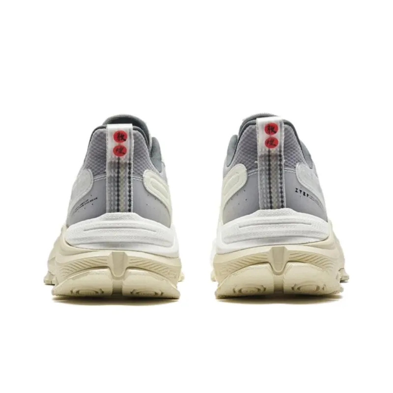 XTEP Anti Slip Wear Resistant Low Top Sports Casual Shoes Men's White Gray-4