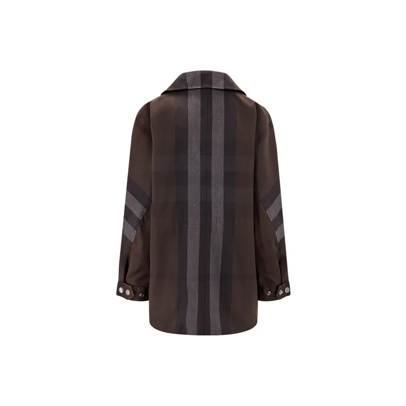 Burberry Check Drawstring Waist Field Jacket-1