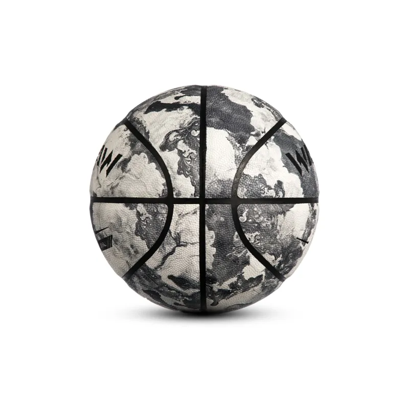 WAVAW PU Basketball Ink Splatter Gray Size 7 Training Unisex-3