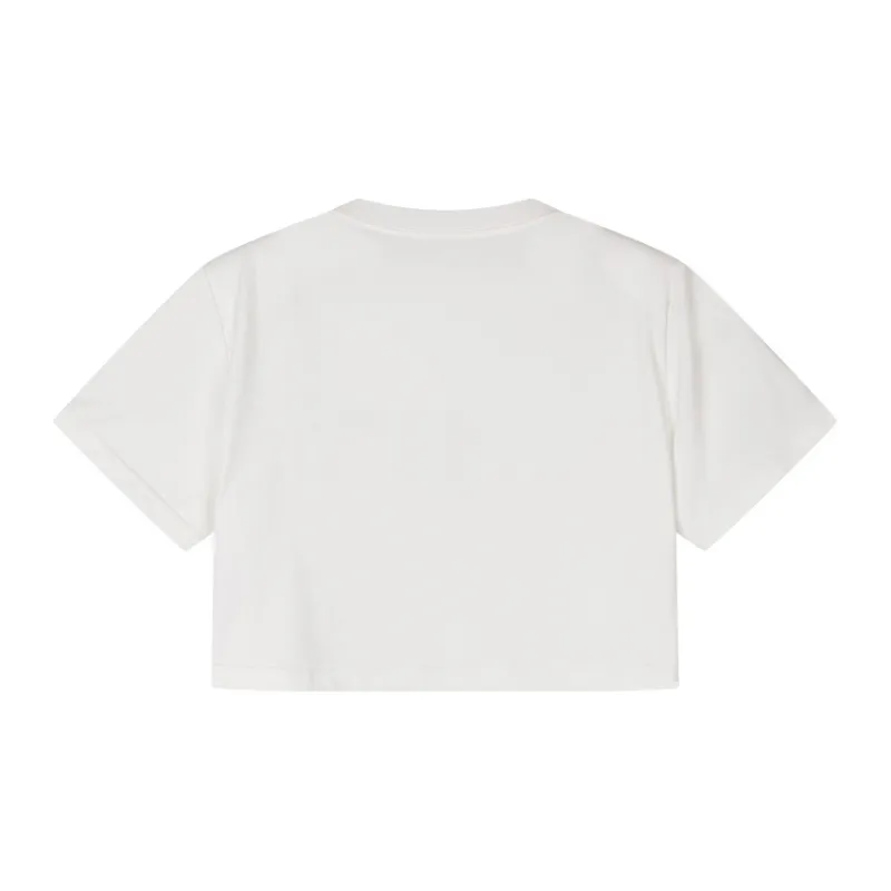UOOYAA LOVE 50% Capsule Series Crop Tops Women's White-1