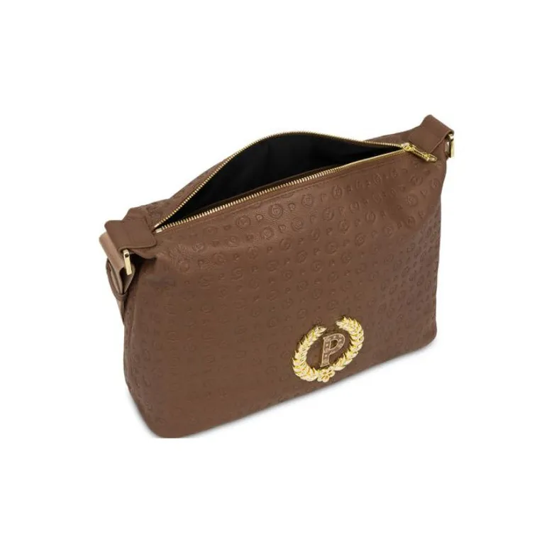 Pollini Soft Calfskin Crossbody Bag, Shoulder Bag Women's Brown-3