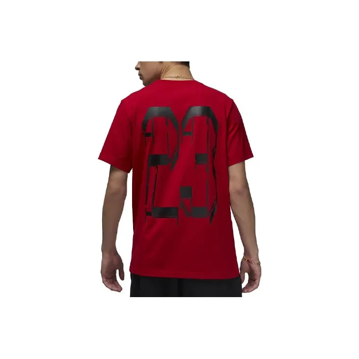 Jordan T Shirts Men Gym Red-1