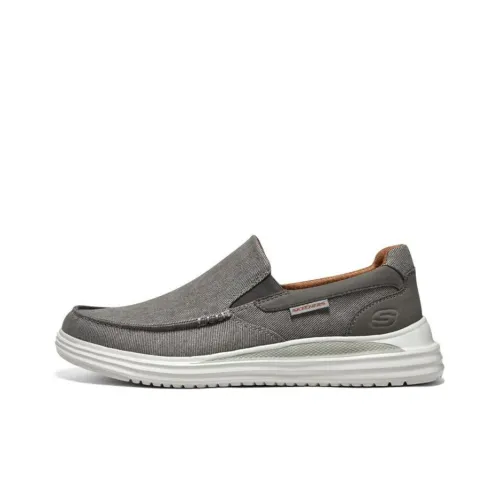 Skechers Proven Casual Shoes Men Low-Top Taupe