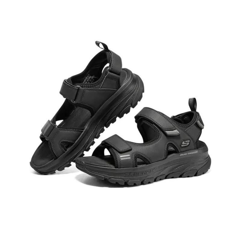 Skechers D'Lux Trekker Sandal Sports Sandals Men's All Black-2