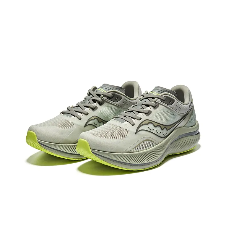 Saucony Anti Slip Wear Resistant Low Top Carbon Plate Training Running Shoes Unisex Green-2