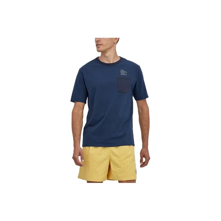 Patagonia T Shirt Men's Stone Blue-1