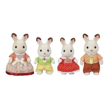Sylvanian Families New Chocolate Rabbit Family Dolls Plush Doll Small Size Tall