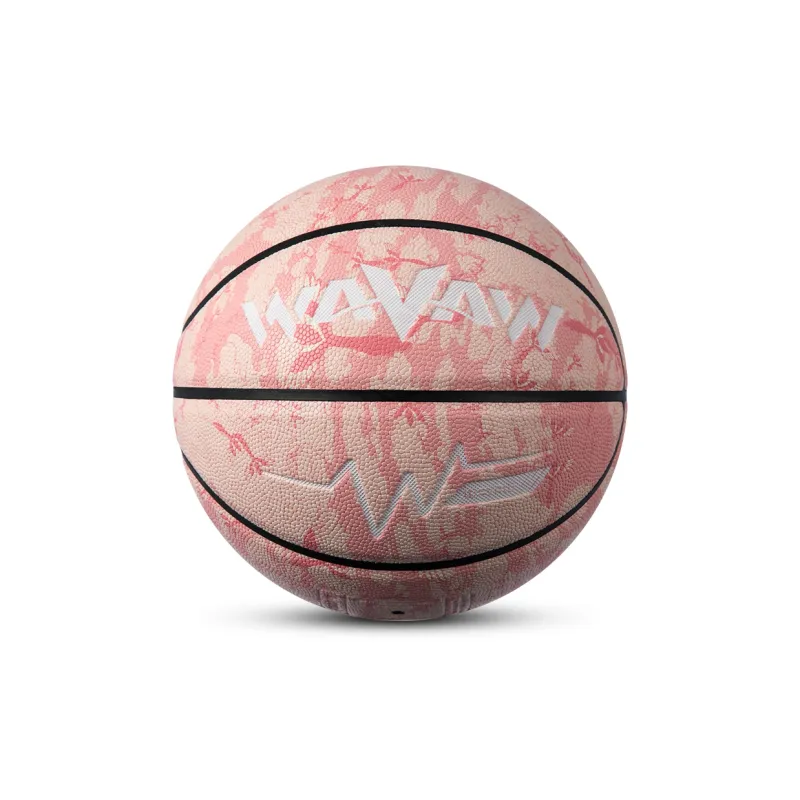 WAVAW PU Basketball Cherry Blossom Pink Size 7 Ball Training Unisex-0