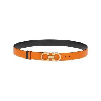 Ferragamo Leather Belts Women's Orange