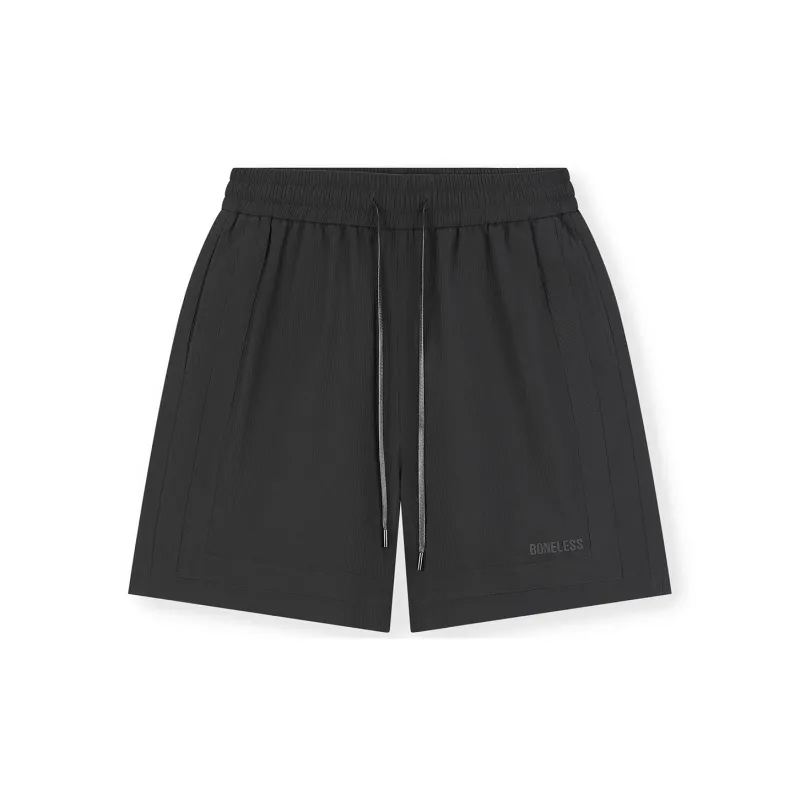 BONELESS Casual Shorts Unisex Black-1