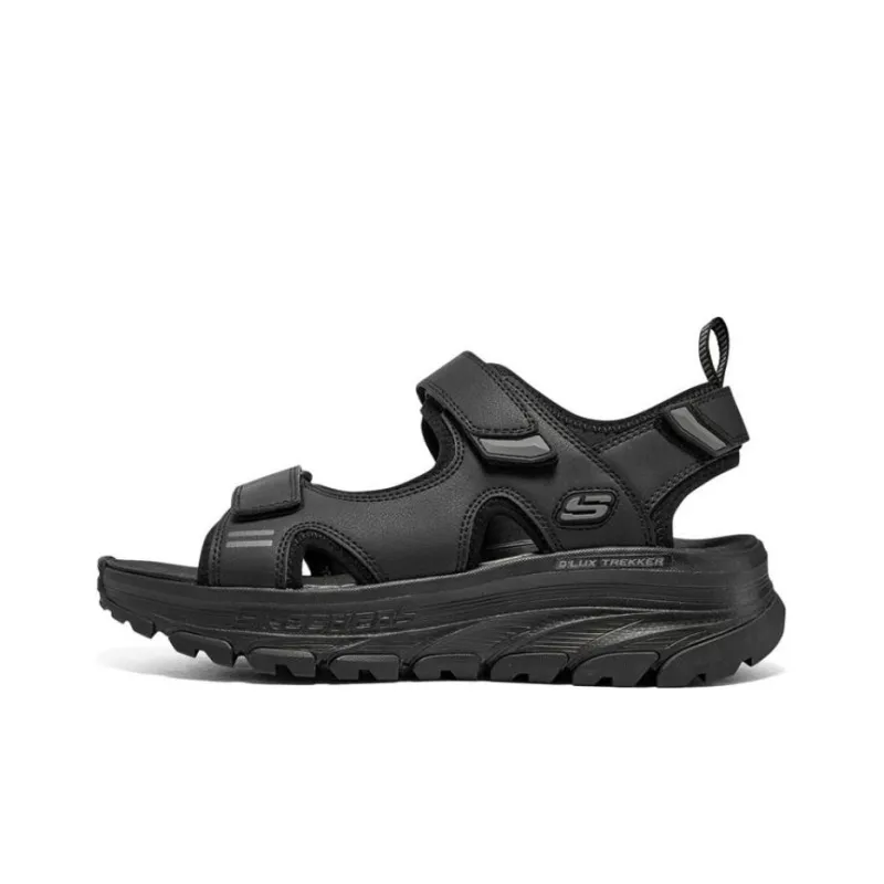 Skechers D'Lux Trekker Sandal Sports Sandals Men's All Black-0