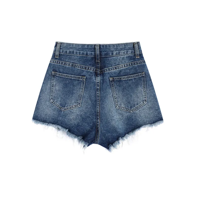 MINCOCROSEPEPPAR Denim Shorts Women's Dark Blue-1