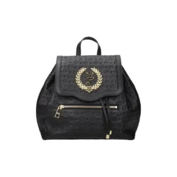 Pollini Leather Backpack Women's Black
