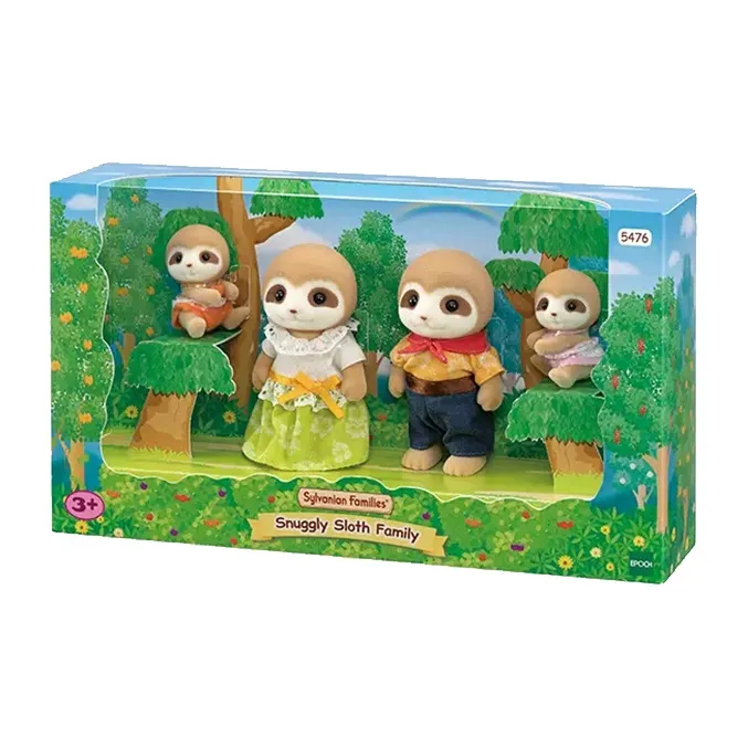 Sylvanian Families Sloth Family Dolls Plush Doll Small Size Tall-0