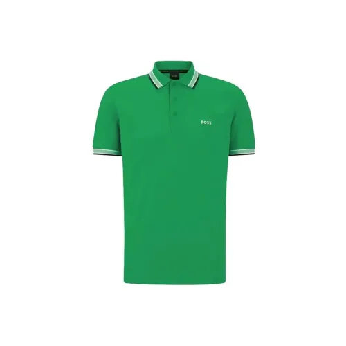 HUGO BOSS Polo Shirts Men Green