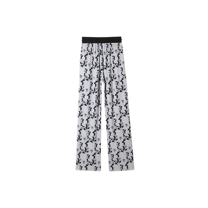 HIPPIEMISS Casual Pants Women's Light Gray-1