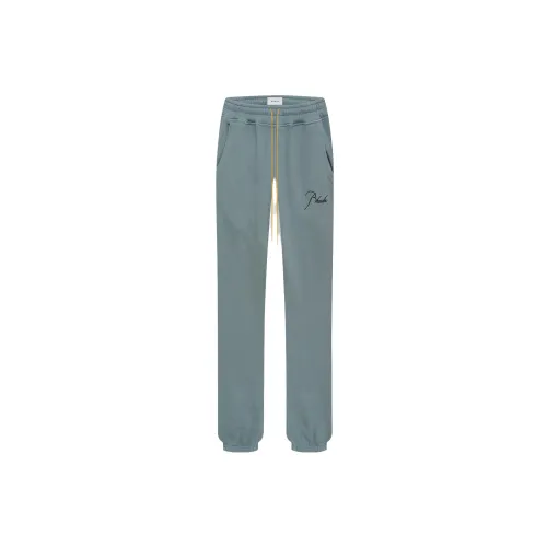 RHUDE Knitted Sweatpants Men Blue Gray