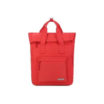 COWBONE Nylon Travel Bags Laptop Bags Backpack Medium Size Unisex Red/Black