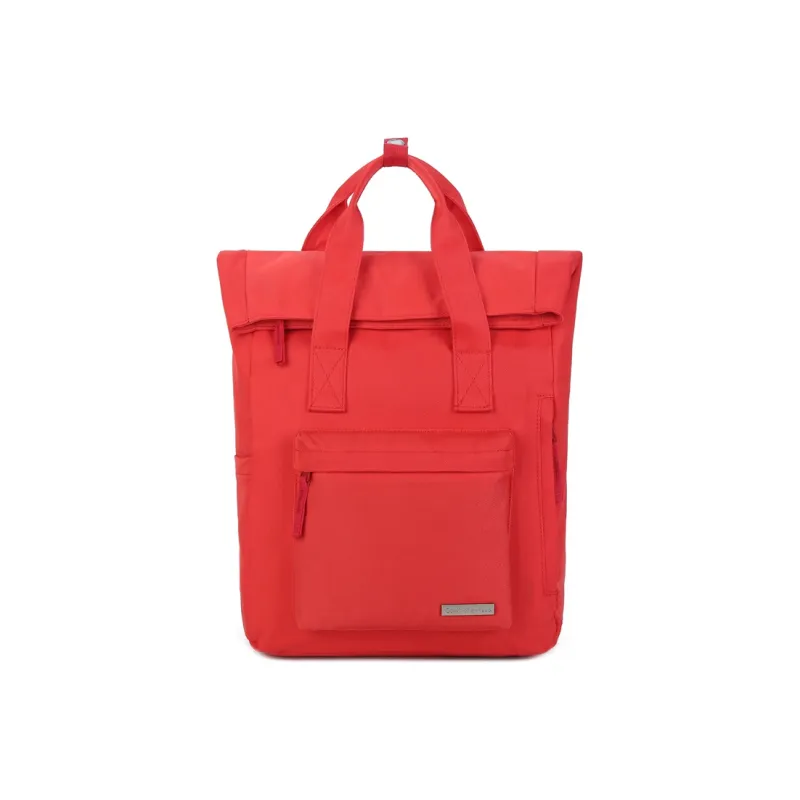 COWBONE Nylon Travel Bags Laptop Bags Backpack Medium Size Unisex Red/Black-0
