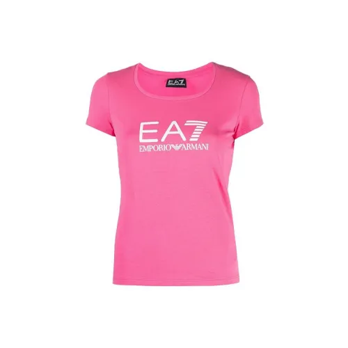 EMPORIO ARMANI EA7 T-Shirts Women's Pink